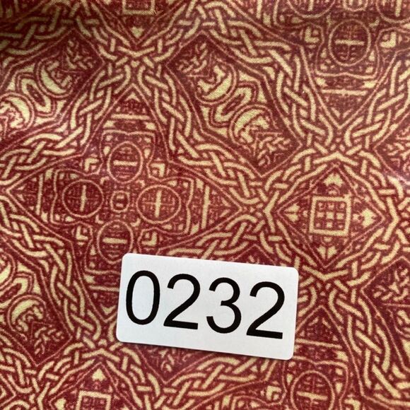 0232 LuLaRoe Size OS Leggings Red and Cream Geometric Print New - Picture 4 of 5